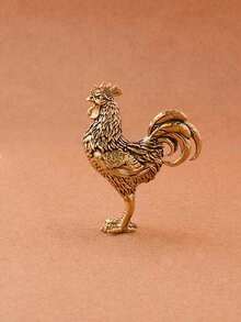 Bộ 1 tượng gà trống và gà mái bằng đồng thau, đồ trang trí sưu tầm cho Lễ Tạ ơn, đồ trang trí hình gà 12 con giáp, đồ trang trí thú cưng để bàn cho phòng khách, nghệ thuật kim loại thủ công, phù hợp cho trẻ từ 14 tuổi trở lên, không cần điện, quà tặng tốt nhất cho sinh nhật và tốt nghiệp - Nhiều màu - Xem 14