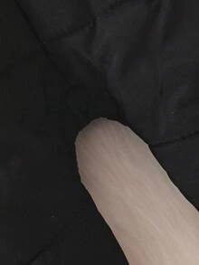 SHEIN Playful Pals 1 件装男婴连帽纯色连体裤，柔软舒适休闲风格，适合秋冬季户外、旅行、日常穿着 - 黑色 - 查看 7