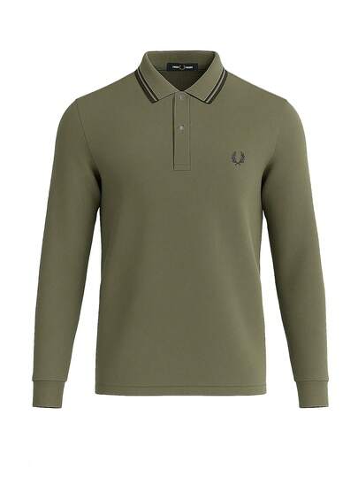 Fred Perry Men's Long Sleeve Polo Shirt Green