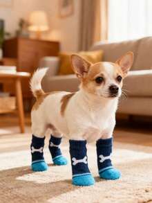PETSIN Anti Slip Skid Bottom Lovely Puppy Dogs Pet Knits Socks Cute Pet Fashion Pets Dogs Socks For Cats Dog Toy Supplies
