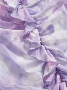 SHEIN MOD Purple Ombre Romantic & Elegant Women's Cami Dress,Lavender Dress - Purple - View 3