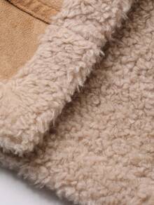 DAZY Women's Suede Fleece Zip-Up Casual Regular Jacket Women Coats - Khaki - View 7