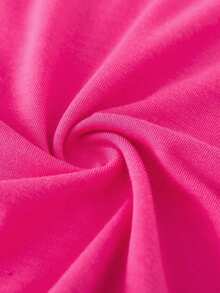 SHEIN Autumn/Winter Young Girls Casual Fashion Creative Personalized Fresh Minimalist Cute Kawaii Girl Silhouette Stylish Pattern Print Long Sleeve T-Shirt And Pants 2-Piece Cozy Fall & Winter Outfit - Multicolor - View 6