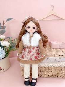 A 12 Inch 30CM BJD Doll Full Set With Clothes 30 Removable Joints Body DIY Girl Toys For Kids Birthday Gift,Home Decoration,Boys Toys,Cute Doll,Fashion Dolls