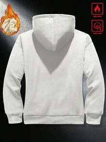 Manfinity Homme 男士长袖连帽保暖休闲立领抓绒卫衣，男士休闲连帽衫，拉链保暖内衬男士连帽衫，男士街头风拉链卫衣，适合日常休闲、周末旅行、户外活动、探险旅行、轻松的工作环境或半正式场合，也是送给男友/丈夫、周年纪念日/生日、派对、圣诞节和新年等场合的理想礼物。 - 杏色 - 查看 2