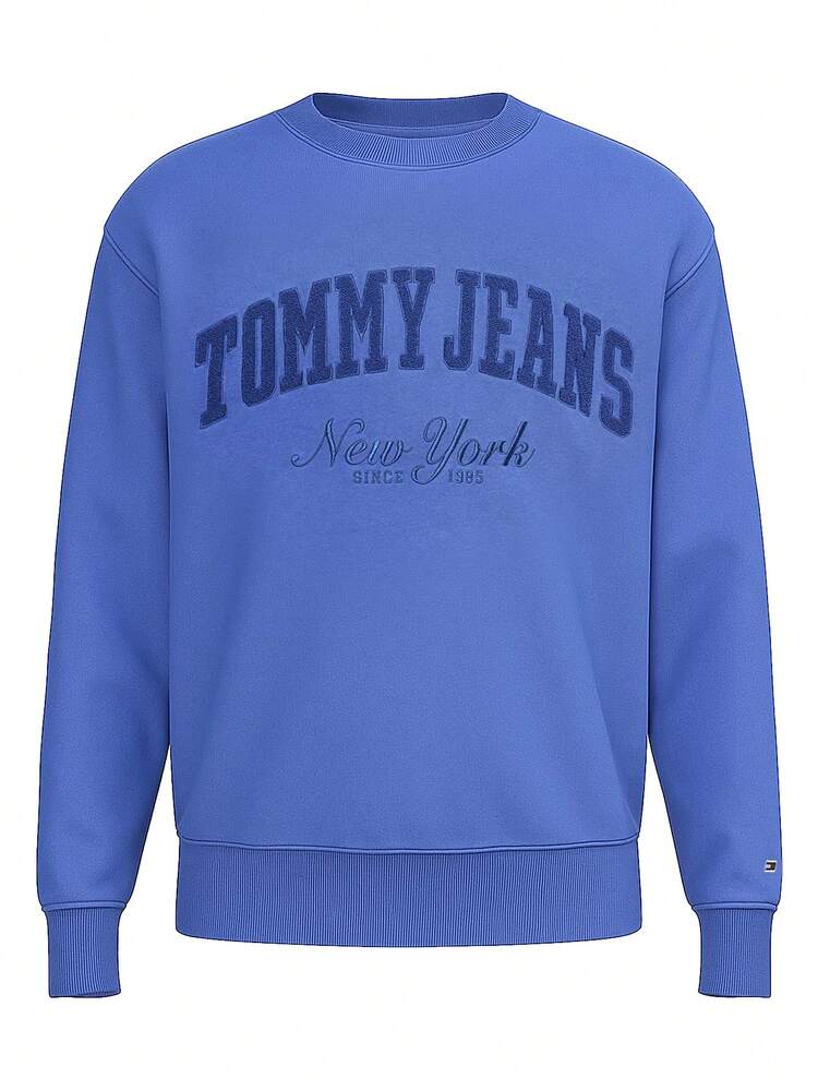 Tommy Hilfiger Varsity Men's Sweatshirt Blue - Electric Blue - 查看 4