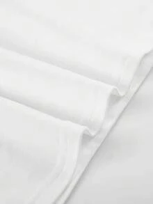 Glimmora 畅销印花女式圆领修身短袖T恤 - 白色 - 查看 4