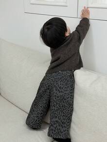 DAZY 男童休闲宽松水洗豹纹牛仔裤