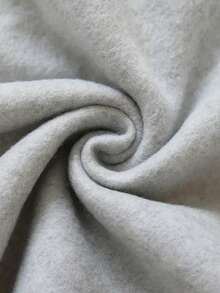 INAWLY 女士字母印花抓絨運動衫和運動褲套裝 - 淺灰色 - 查看 6