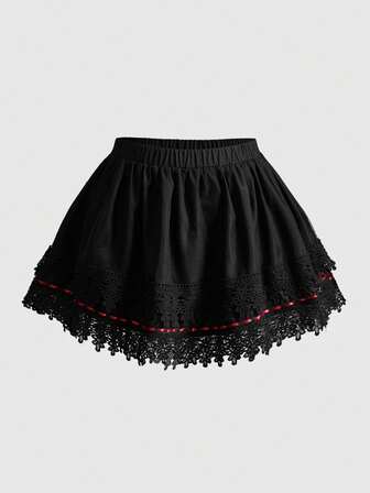 Goth Plus Size Women Cute Versatile Sexy Mini Tutu Skirt, Birthday Dress