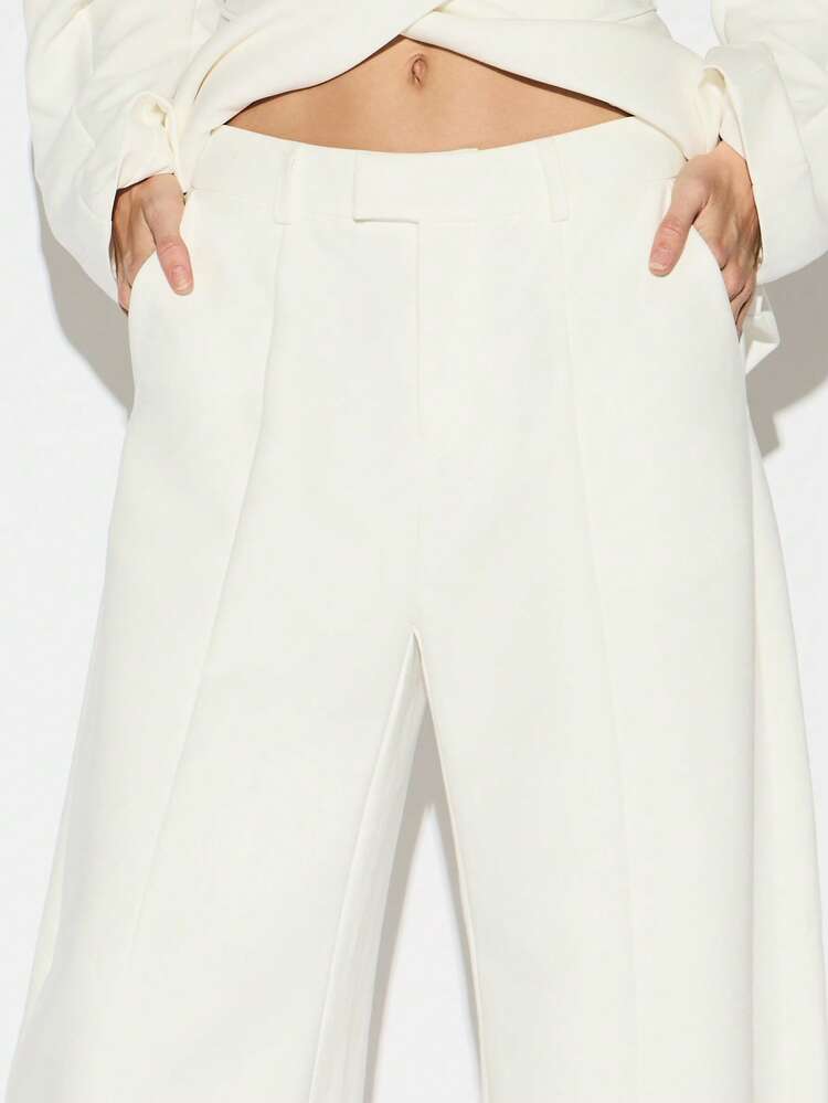 KIZN High Waisted Wide Leg Balloon Trousers