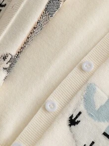 SHEIN Bộ áo liền quần cho bé sơ sinh với hình hươu cao cổ và voi dễ thương, chất liệu dệt kim mềm mại và thoải mái, phù hợp cho mặc hàng ngày, đi chơi, du lịch, nghỉ mát, ở nhà, nhà trẻ, giờ chơi, mùa thu/đông, Giáng sinh, tựu trường, quần áo mùa đông đa năng cho bé sơ sinh unisex, quần áo trẻ em tự nhiên, áo liền quần dài tay cho bé trai, quần áo trẻ em màu trung tính, áo liền quần dài tay và quần dài cho bé sơ sinh, quần áo trẻ em tự nhiên, quần áo trẻ em màu trung tính cho bé sơ sinh, áo liền quần unisex - Màu be - Xem 9