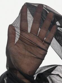 LUVLETTE 2入組女式20D黑色性感連褲襪，時尚簡約的絲襪 - 黑色 - 查看 4