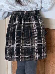 DAZY 少女格子呢裙