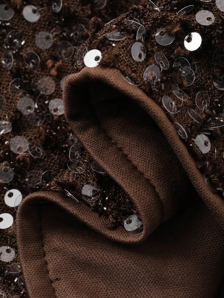 Women's Fashionable Party Sequin Shorts With Zipper Carnival