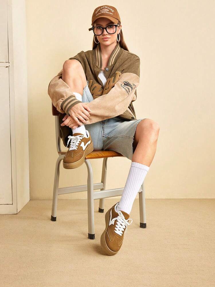 CUCCOO EASI Baskets plateforme à semelle épaisse décontractés pour femmes, mode et polyvalents