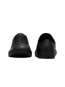Converse Chuck Taylor All Star Leather Low Unisex Shoes Black 135253C - Black Mono - View 5
