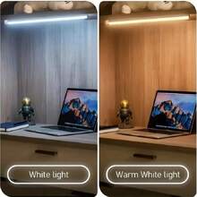 5PCS Under Cabinet Light, Wireless Motion Sensor LED Light Bar, Rechargeable Magnetic Night Light For Corridor Kitchen Cabinet Stairs Hallway Wardrobe Home Room Decor - White - View 6