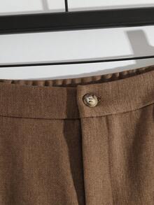 Modelyn Women's Solid Color Casual Long Sweatpants - Brown - View 5