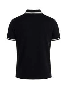 Fred Perry Men's Polo camiseta Black - Negro - Ver 2