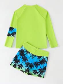 Fantacosmos Tween Boys Green Coconut Tree Print Casual Sporty Swimwear, Suitable For Vacation And Summer Boys Swim Rash Guard Tween Boy Swim Shirt Junior Surf Swimwear Boys Long Sleeve Swim Tween Rash Guards Summer Boy Swimsuit Set Long Sleeve Boys Rash Guard Set Tween Boy Swim Set Summer Vacation Thermal Christmas Holiday Festival New Years Valentines Swim
رمضان
عباياتabaya جلابياتjalabiya جلابيه - Multicolor - View 3