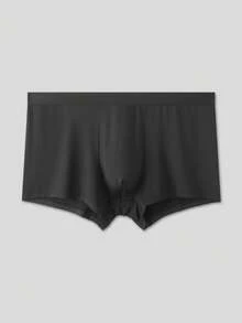 3pcs/Set Plus Size Men's Comfortable Minimalist Black Boxer Briefs