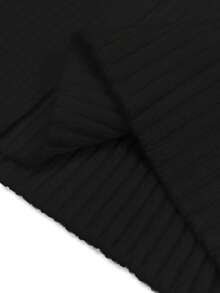 Franclia New Elegant V-Neck Design Solid Color Pullover Sweater For Women, Versatile For Autumn - Black - View 6