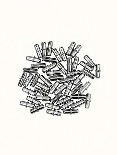 20/50/100 件装带中心轴的搁板支撑杆，适用于衣柜橱柜家具的重型搁板钉