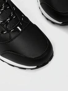 OUTDOORSY Giày bốt đi tuyết đế dày đa năng thời trang dành cho nữ, mùa đông - màu đen - Xem 3