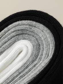 10 pares calcetines deportivos casuales para hombres, calcetines blancos, calcetines negros, cómodos, para caballero con ajuste superior,unitalla - Multicolor - Ver 3