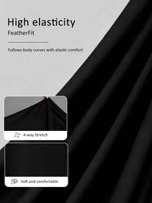 Fluxe Women's High Waist Yoga Pants – 29" Inseam, Tummy Control, Butt Lifting, Ultra-Soft 4-Way Stretch Fabric, Moisture-Wicking, Non-See-Through, Figure-Flattering Athletic Leggings For Workout, Running, Or Everyday Activewear - Black - View 4