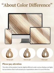 Tape In Hair Extensions 100% Human Hair #P6/613 Light Brown Highlighted Blonde Straight Style In 14-22 Inch Lengths Extensions Silky Seamless Invisible Top Quality Thick Ends Healthy Human Hair Extensions 50g/Pack For Thin Hair And Salon Use - SP6/613 - View 11