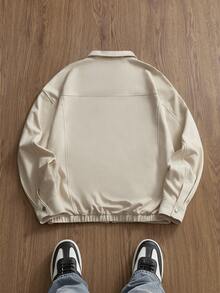 SWAVVY 男士时尚超薄空气层夹克，秋冬款 - 杏色 - 查看 2