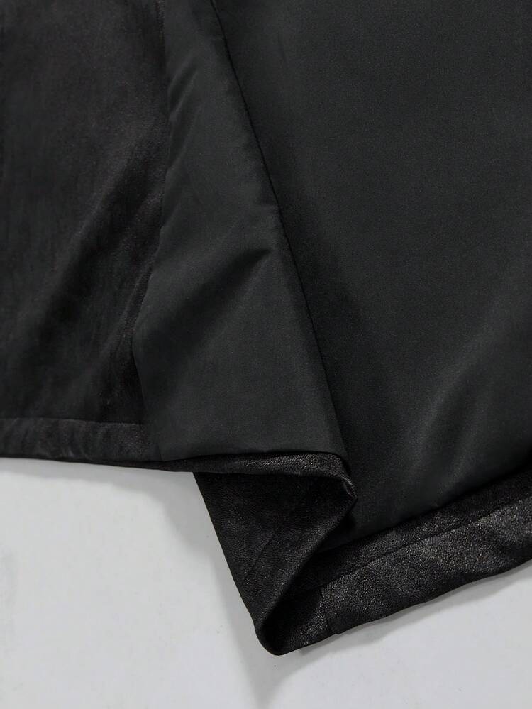 Women's Black Lapel Double-Breasted Long Sleeve Windbreaker With Belt,Elegant Autumn Office Attire,Urban Business Casual Coat For Wedding Guest Party