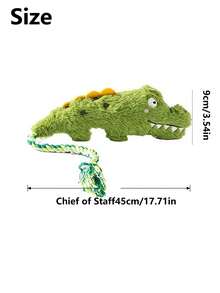 PETSIN 1pc Hemp Rope Grinding Dog Toy With Sound Training, Bite Resistant Toy, Teddy Bear, Small Dog, Pet Dog Toy, Simulation Elephant, Simulation Animal Toy - Multicolor - View 9