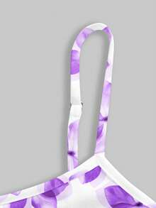 SHEIN MOD Váy ngắn cổ khoét sâu in họa tiết dành cho nữ - Nhiều màu - Xem 5