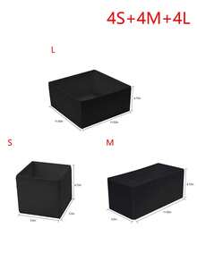 1/3/6/9/12 Packungen faltbare Stoffaufbewahrungsboxen, Kleiderschrank-Organizer, Stoffkörbe und -behälter, Einteilungen für Kleidung, Unterwäsche, BHs, Socken, Wäsche