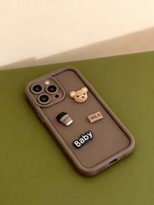 Joivida 可爱熊毛绒手机壳兼容 Apple IPhone 16/16 Pro/16 Pro Max、IPhone 15 New、IPhone 14 Pro/13/12/11 Pro Max/X/XR、IPhone 14 Plus、IPhone 7/8、SE 防震保护套；还兼容三星 Galaxy A05/A05S/S20 FE/S24 Ultra、Redmi 13C/14C/A3、OPPO A16/A17/A58/A60、Vivo Y02/Y02S/Y17S、Honor X50i/X8B/X8A - 咖啡棕 - 查看 3