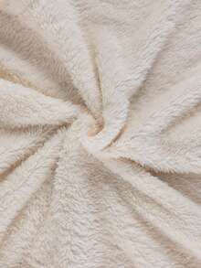 女童柔软抓绒双面蝴蝶樱桃刺绣睡衣套装，舒适保暖长袖上衣和裤子，秋冬家居服 - 杏色 - 查看 8