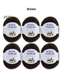 6卷300克澳洲美利奴羊毛纱线，70%美利奴羊毛，30%抗起球纤维，柔软舒适透气，色彩鲜艳，适用于编织毛衣、背心、手工艺品和DIY手工材料。