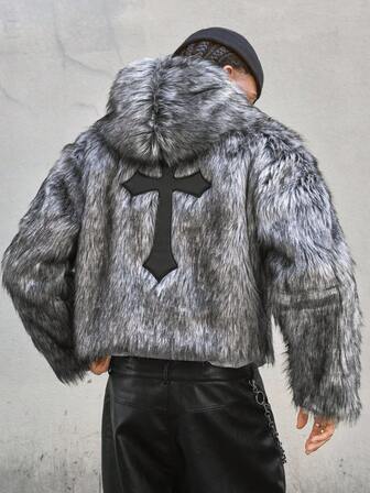 AXEPEAK 男士落肩长袖连帽保暖休闲冬装外套