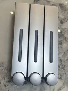 1 420ml Wall-Mounted High-Grade Soap Dispenser With Single Head, Double Head And Three Heads - Silver - View 14