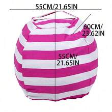 1 Paket Tas Penyimpanan Mainan Mewah Bergaris, Penutup Kursi Kapasitas Besar dengan Desain Pegangan, Bahan Poliester Berkualitas Tinggi, Tas Penyimpanan Selimut Multifungsi dengan Resleting, Tas Penyimpanan Mainan Mewah, Tas Sofa Bergaris, Tas Penyimpanan Selimut Kapasitas Besar dengan Resleting untuk Perjalanan, Tas Penyimpanan Mainan Multifungsi dari Kanvas, Perlengkapan Selimut dan Perjalanan, Kotak Penyimpanan untuk Mengatur Rumah - MultiWarna - View 11