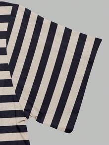 Manfinity Dauomo Men's Casual Striped Round Neck Knight Graphic Short Sleeve T-Shirt, Summer - Multicolor - View 4