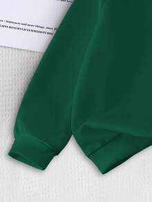 2pcs Boys Graphic Tees Casual Comfortable Sweatshirt Set, Letter Print Tops, Long Sleeve Sweatshirt And Sweatpants Outfit, Autumn/Winter - Black - View 5