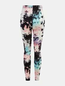 2 Potong Set Pakaian Olahraga Rajut Motif Tie-Dye untuk Anak Perempuan Remaja, Pakaian Olahraga Kasual dan Nyaman untuk Dipakai Sehari-hari - MultiWarna - View 9