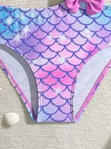 SHEIN One Piece Ruffle Swimsuit For Young Girl Young Girl Rashguard Shirt With UPF 50+ Sun Protection Summer Vacation Thermal Christmas Holiday Festival New Years Valentines Swim Girl Mermaid Swimwear Swimsuits Two Pieces With Ruffles Girl Two Piece Swimsuit Mermaid Bathing Suit For Girls Young Girl 2 Pieces Knit Swimwear Set Swimsuits For Eight Year Old Kids Rainbow Two Piece Young Girl 2 Pieces Ruffled Collar Knit Swimwear Set Bikini Top Swim Shorts Swimsuits For Eight Year Old Two Pieces With Ruffl Young Girl 2 Pieces Ruffle Knit Swimwear Set Girl 2 Pieces Ruffled Swimwear Swimsuits For Girl Two Pieces With Ruffles Girl Bikini Top Swim Shorts - Purple - View 7