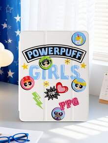 THE POWERPUFF GIRLS X SHEIN 透明亚克力材质，包含卡通花朵、泡泡、毛茛花、圆形泡泡、英文字母、心形、闪电、星星、白色背景等图案。翻盖式保护套兼容 iPad Mini 4/ Mini 5/ Mini 6/ Mini 7/Air/Air 2/9.7/10.5/10.2/Air 4/Air 5/10.9/Pro 11/10/2024/Air 11 (M2)/Pro 11 (M4) 2024/Air 11 英寸 (M3) 2025/iPad (A16) 11 英寸第 11 代 2025 款。高透明度保护套，产品不含触控笔。部分型号在边框内设有内置触控笔插槽。 - 彩色 - 查看 4