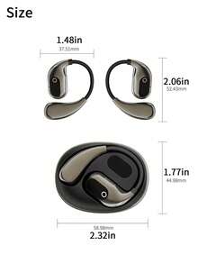 Teckwe 1 auricular colgante con función de llamada inalámbrica, compatible con música, pantalla digital, auricular deportivo adecuado tanto para niños como para niñas, 300mAh - Multicolor - Ver 5