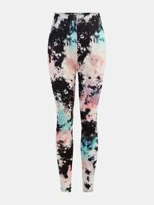 2 Potong Set Pakaian Olahraga Rajut Motif Tie-Dye untuk Anak Perempuan Remaja, Pakaian Olahraga Kasual dan Nyaman untuk Dipakai Sehari-hari - MultiWarna - View 8